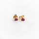 Cœur Rhodolite Ear Stud