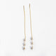 Triple Pearl Threader Earring