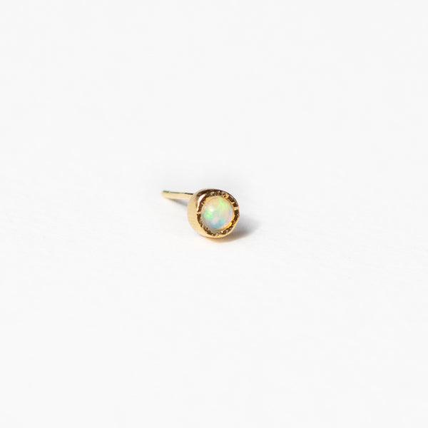 Rainbow Opal Stud