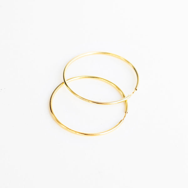 Esmeralda 35 Hoop Earrings